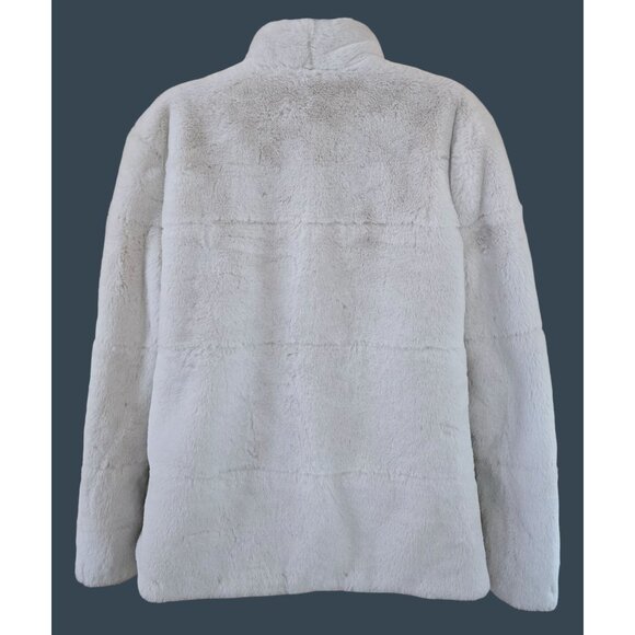 Simply Vera Vera Wang Faux Fur Jacket XS Off-White soft fairycore cottagecore - Picture 2 of 7